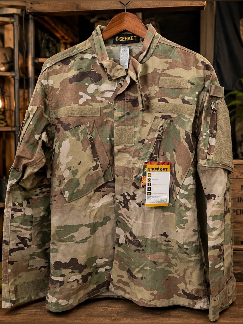 Serket MultiCam FR Combat Shirt Milliken ResQ Flame Resistant NWT Small